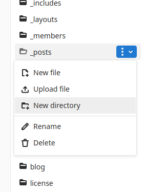 Dropdown Menu example