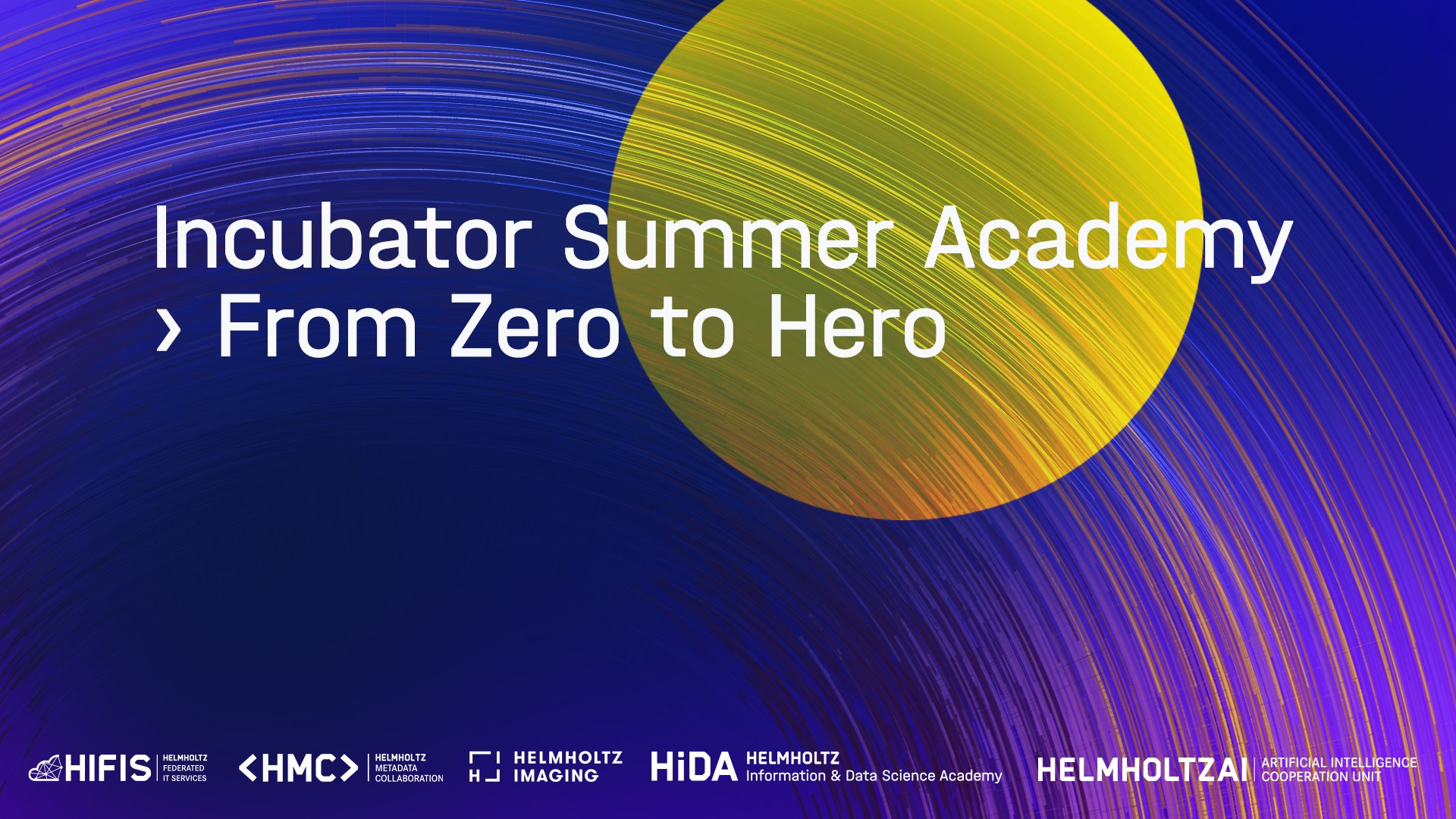 Banner image for the Incubator Summer Academy