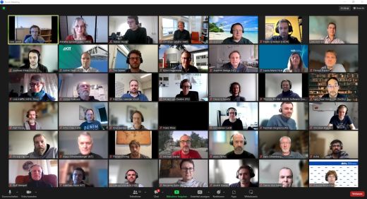 Screenshot of the online meeting's participants
