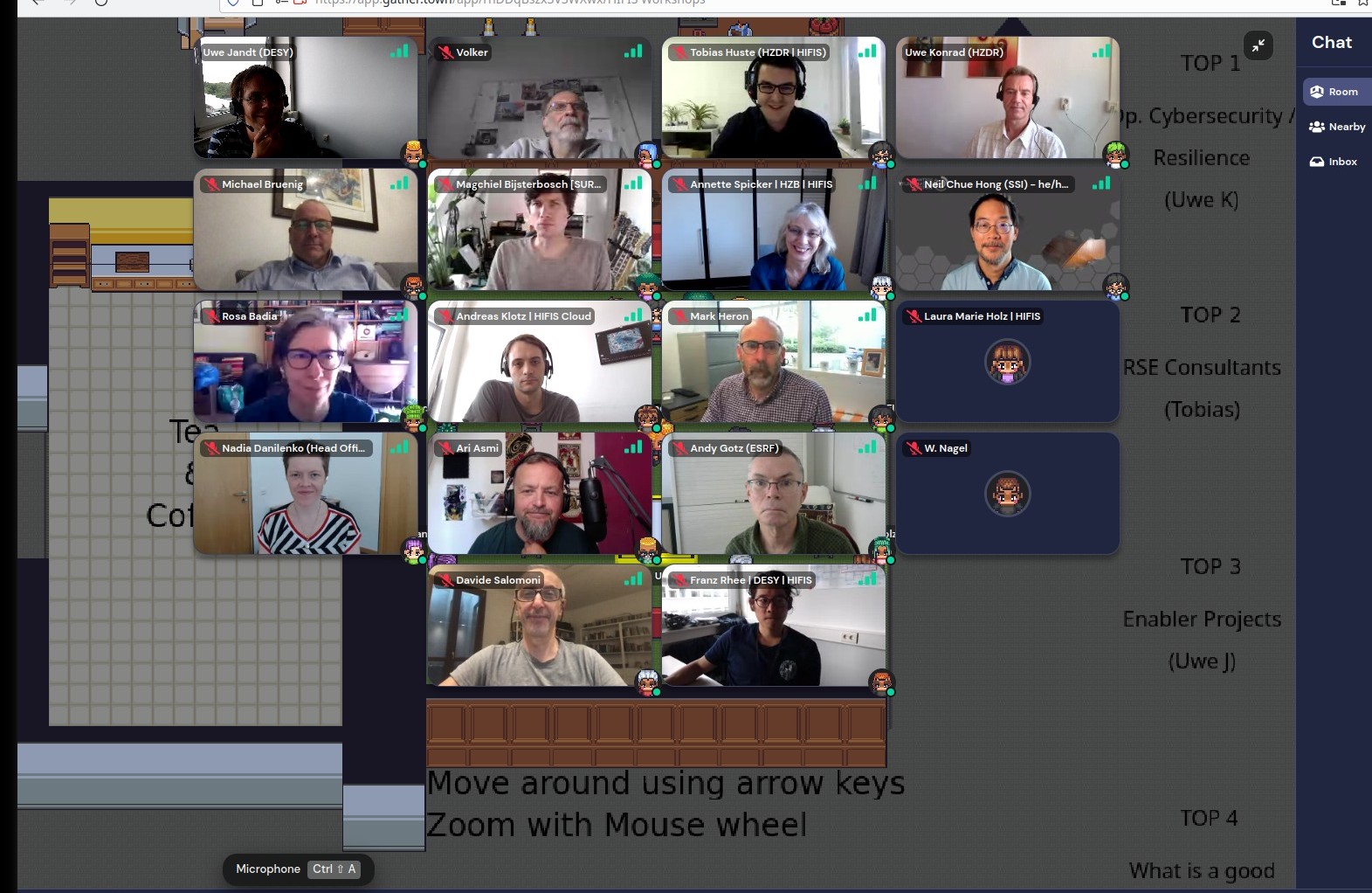 Screenshot of Online Meeting